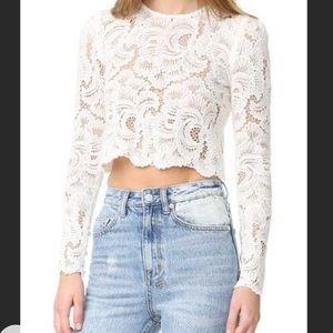 A.L.C lace crop top